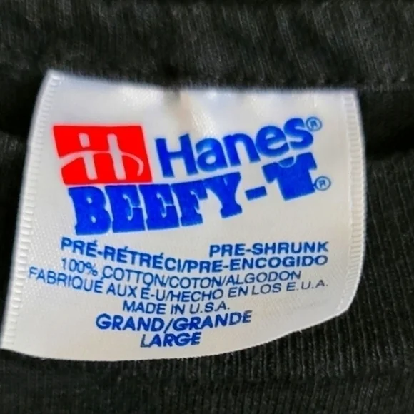 VINTAGE Beefy‎ T-shirt size Large - Picture 2 of 4
